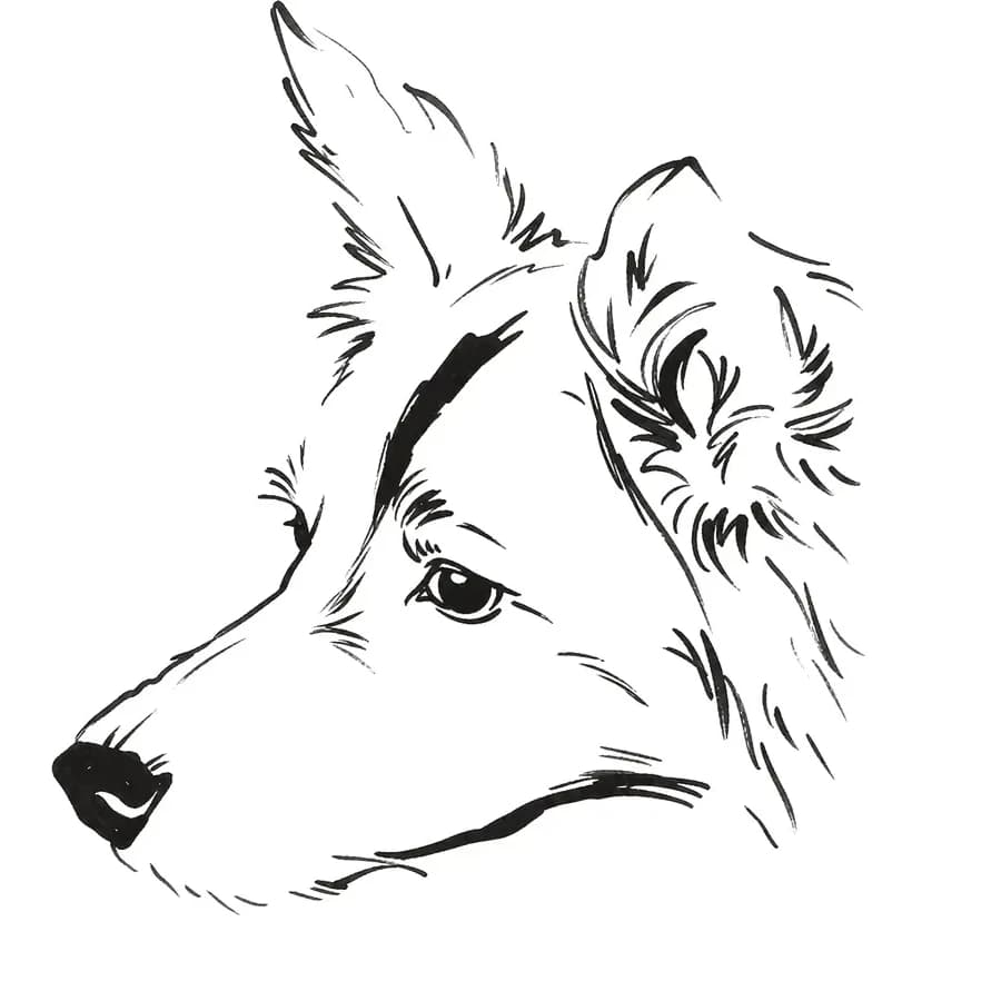 Il tratto ricavato — cane
